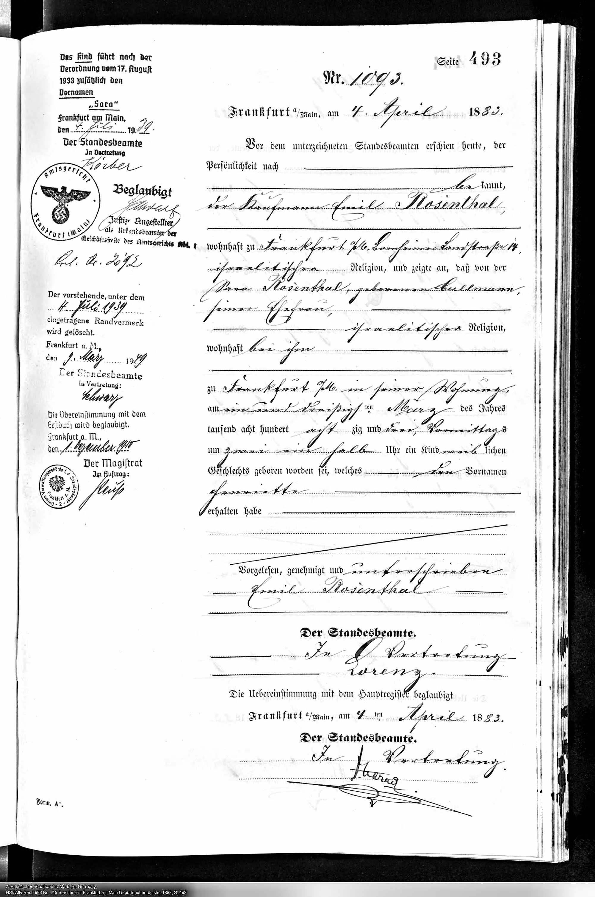 Birth Record